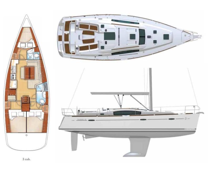 Voilier Beneteau Oceanis 40 2011 exterieur 11