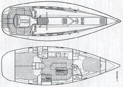 Voilier Beneteau Oceanis 440 1993 exterieur 19